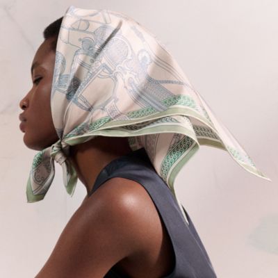 レディス, スカーフ、ショール＆マフラー, スカーフ＆シルク